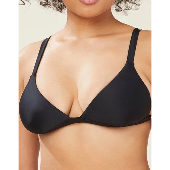 Andie Other - Andie Swim The Caicos Top in Black XL NWT